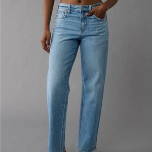 AE Strigid Stovepipe Medium Indigo Denim Jeans